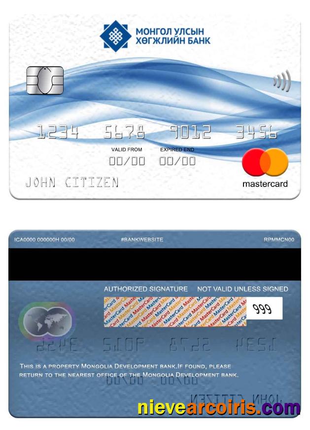 Mongolia Development bank mastercard